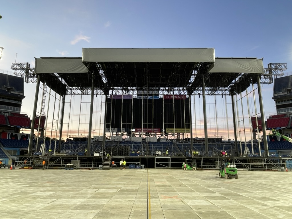 CMA Fest Stage Setup